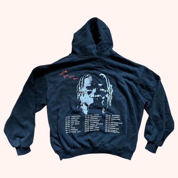Astroworld Tour Travis Scott Wish You Were Here Unisex Embroidered Hoodie Size L - Picture 1 of 5